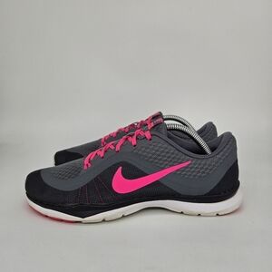 Nike Flex Trainer 6 'Pink Blast' Women's Training Shoes Size 7.5